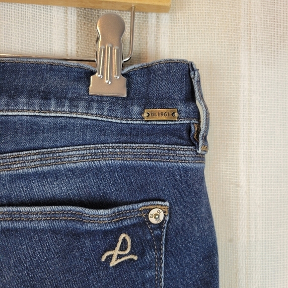 DL1961 Maternity Mid Rise Skinny Ankle Jeans Angel Thornton Size 27 - Picture 9 of 15